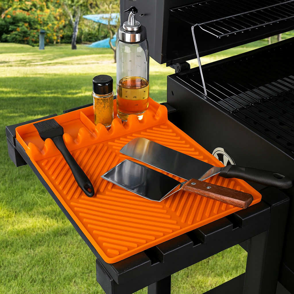 2PCS Silicone Griddle Mat for Blackstone BBQ Grill Accessories Non-Slip Heat-Res