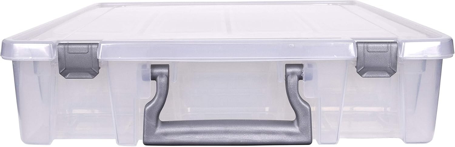 ArtBin Designs 6967ABD Super Satchel Storage Box, Clear, New