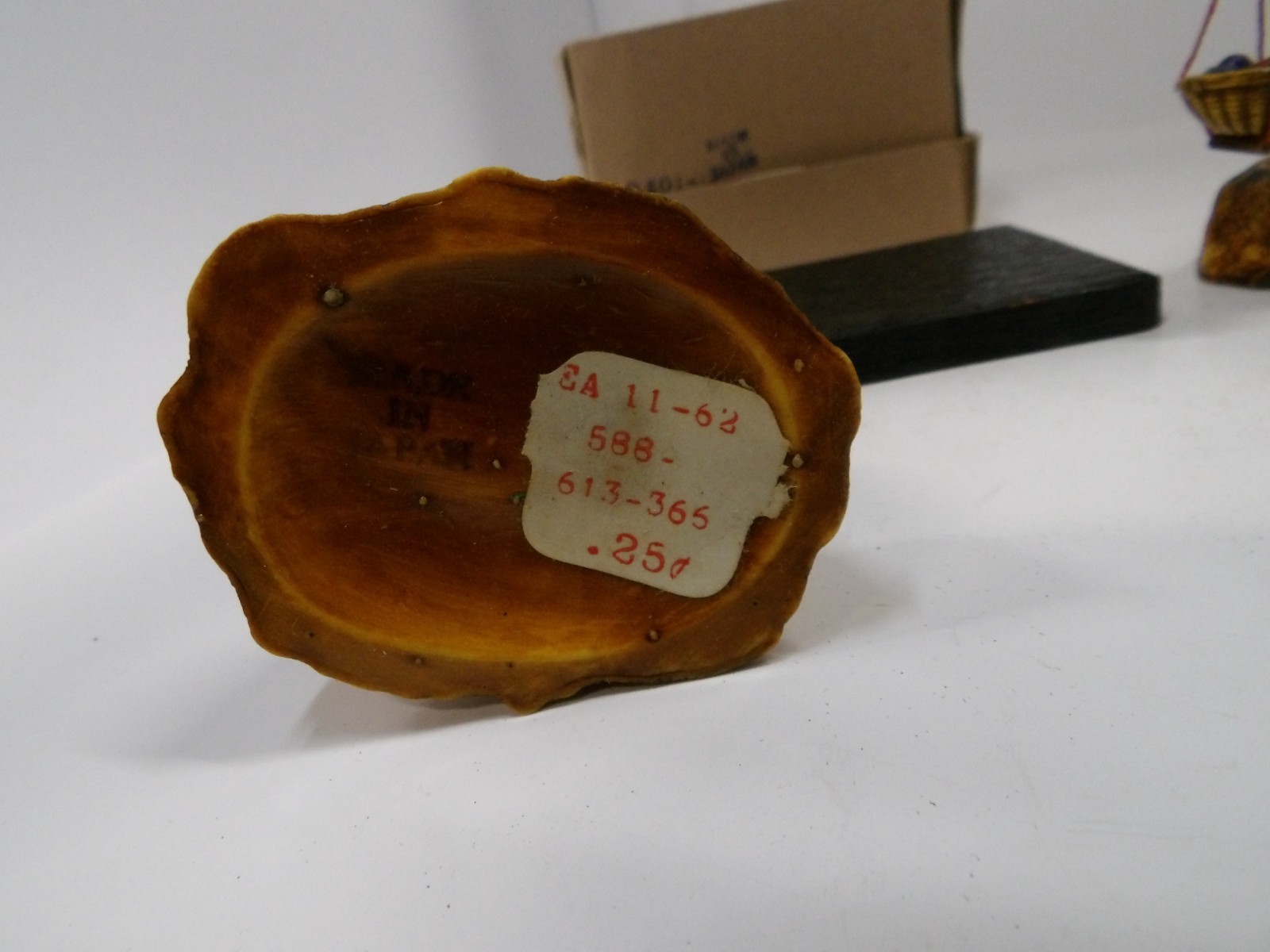 Lot of 2 Japan Japanese celluloid figures Geisha & Farmer