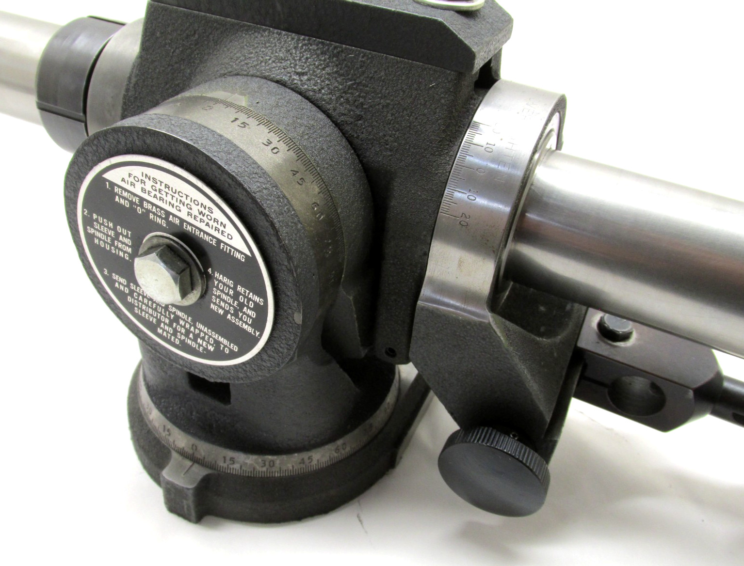 HARIG 5C COLLET ENDMILL & MILLING CUTTER SHARPENING AIR-FLO FIXTURE