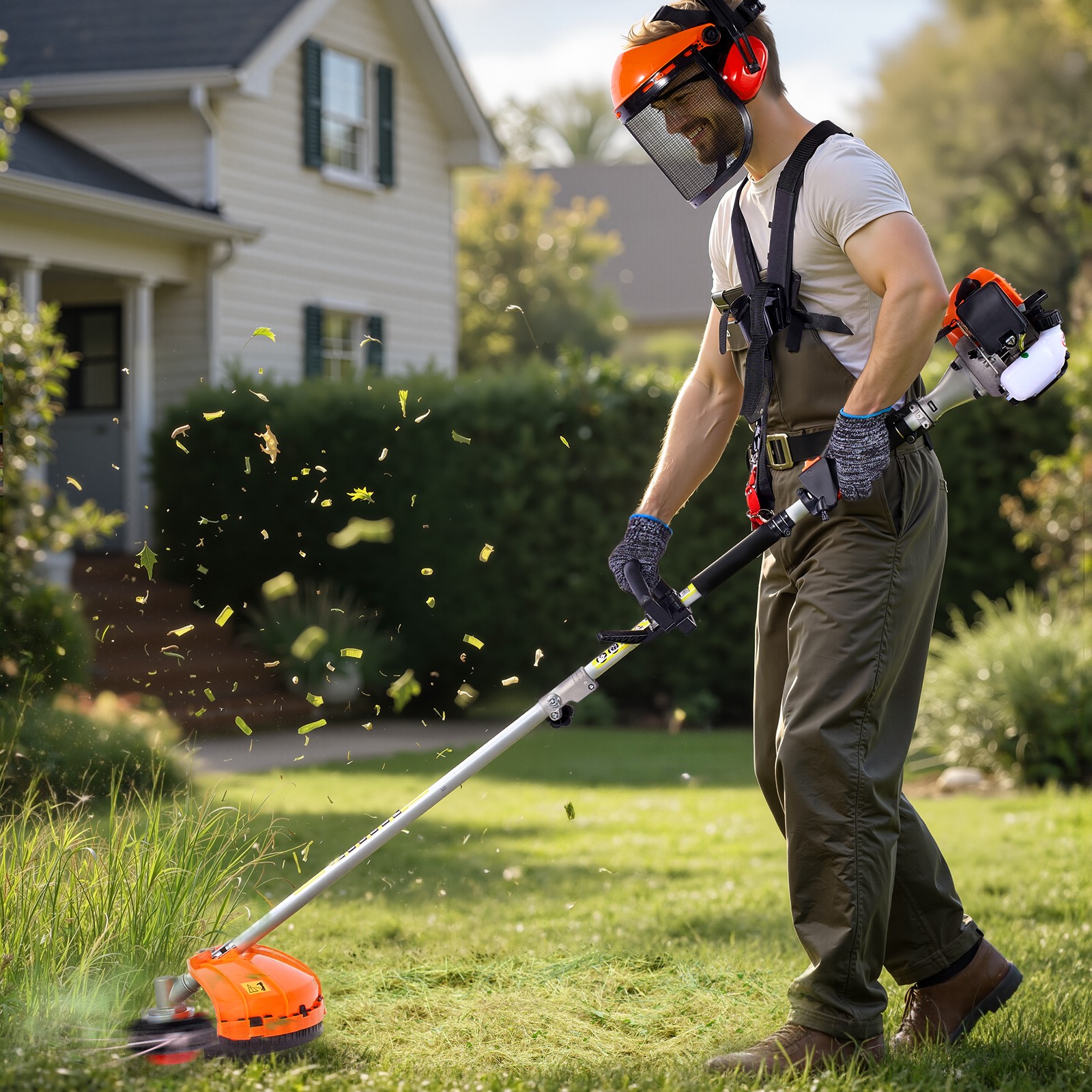 VEVOR 6-in-1 Gas Hedge Trimmer 2 Cycle 26cc Gas Powered Handheld Hedge Trimmer