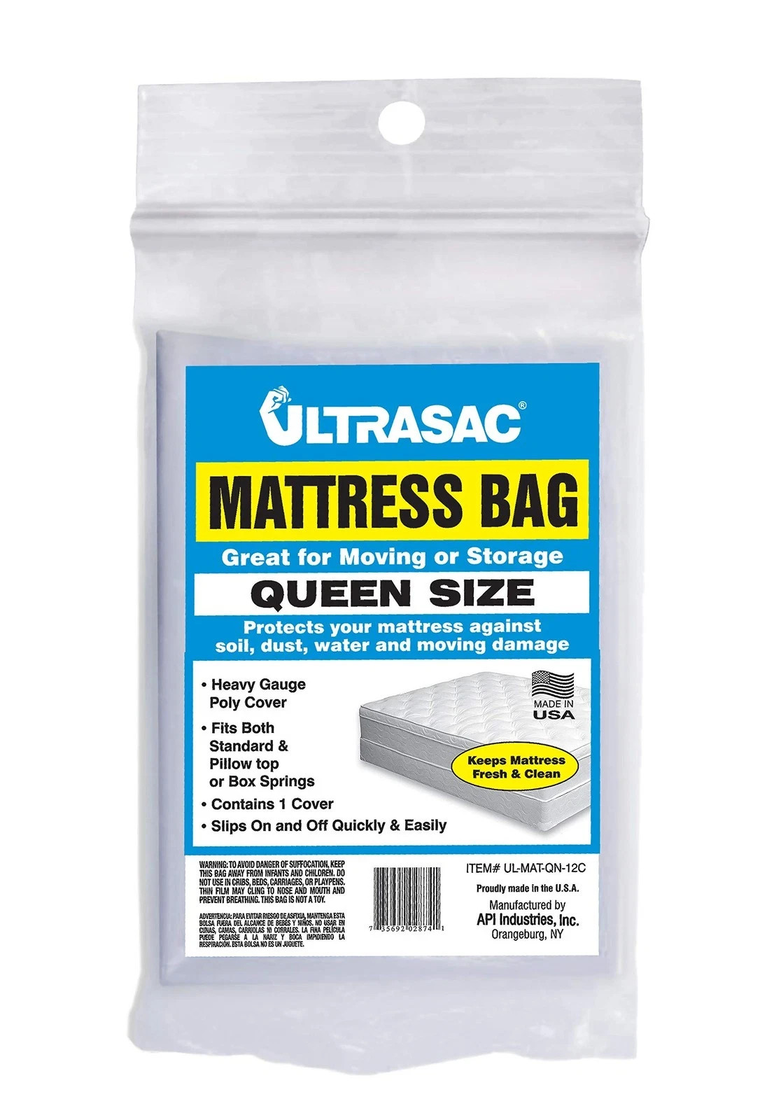 High Performance Queen Size Mattress Clear Cover Waterproof Bags