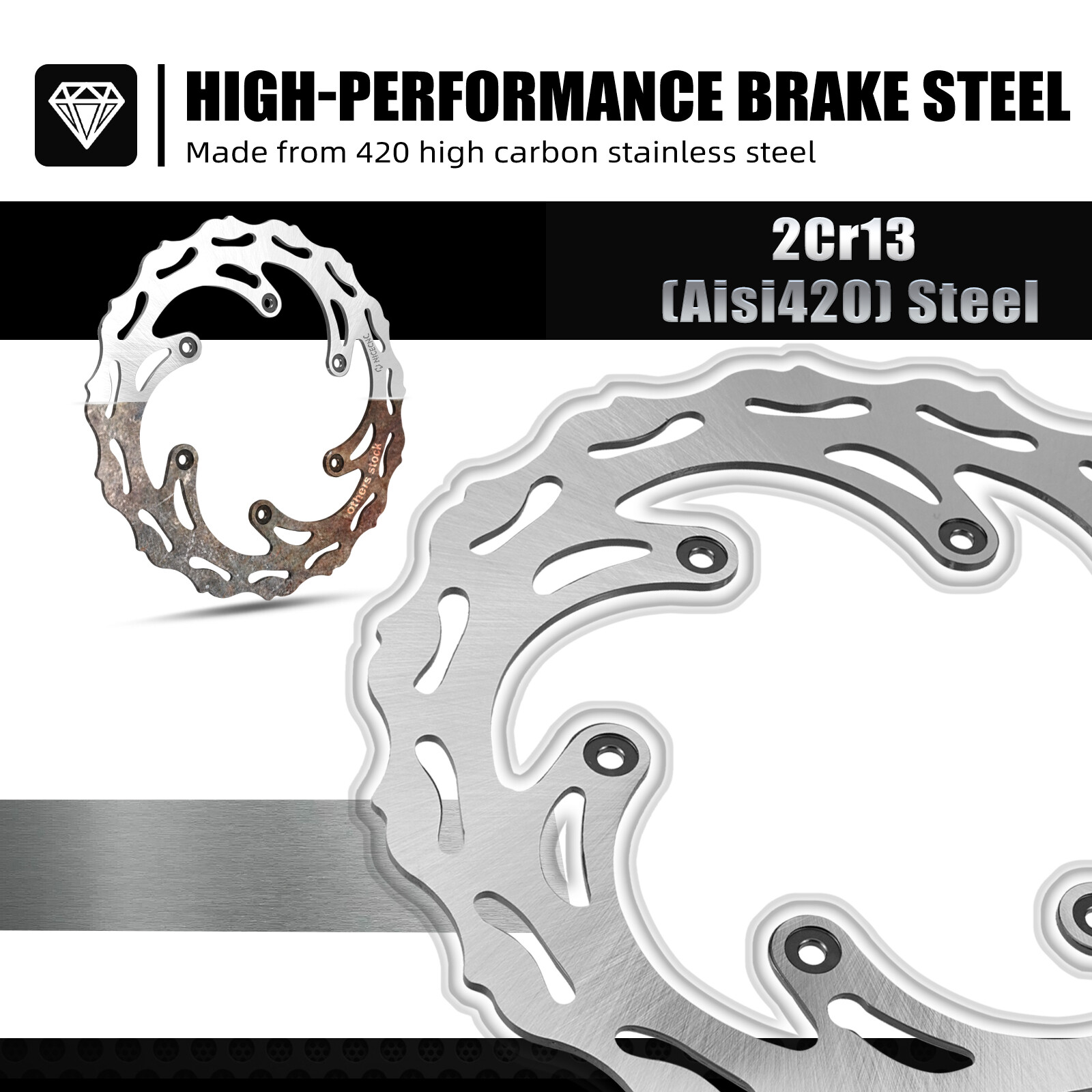 NICECNC Front Rear Brake Disc Rotor For KTM 125 250 300 350 450 EXC XCW SX XC F