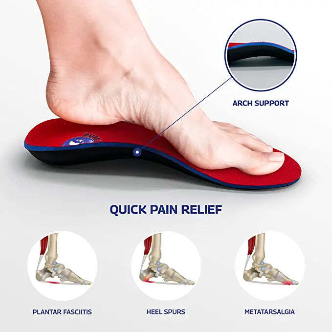 PURE STRIDE Full Length Orthotics Inserts Arch Support New All Sizes