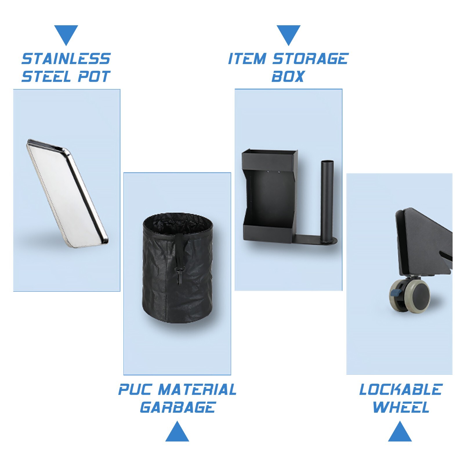 Tattoo rolling tray portable tattoo tray tattoo stand Moblie tattoo workstation