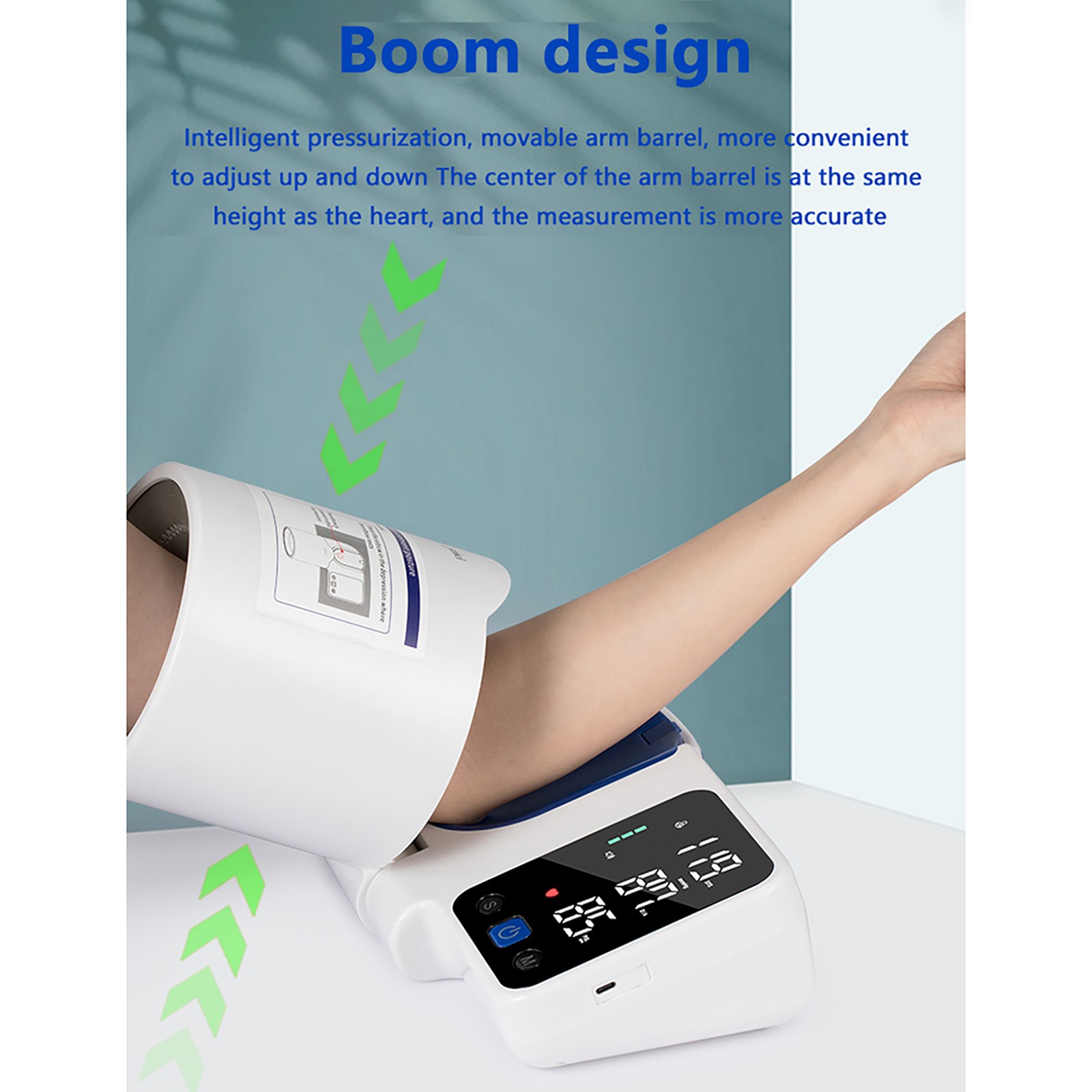 Blood Pressure Monitor Barrel Blood Digital Blood Pressure Machine Heart Rate