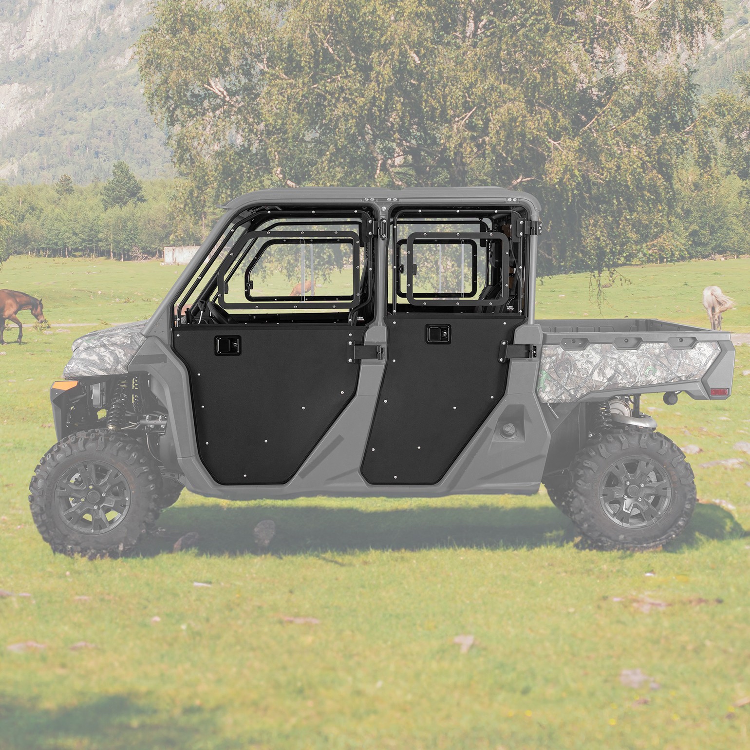 KEMIMOTO 2-in-1 Front & Rear Full Doors w/Windows For UForce 1000 XL 2022-2026