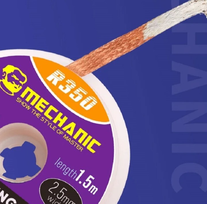 Mechanic R350 Wick Width 1.5mm Low Residue, Absorb Tin Fast Desoldering Wire