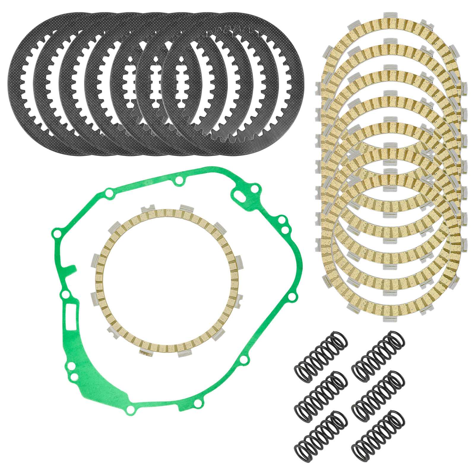 Clutch Friction Steel Plates Spring Gasket Kit for Polaris Predator 500 2003-04