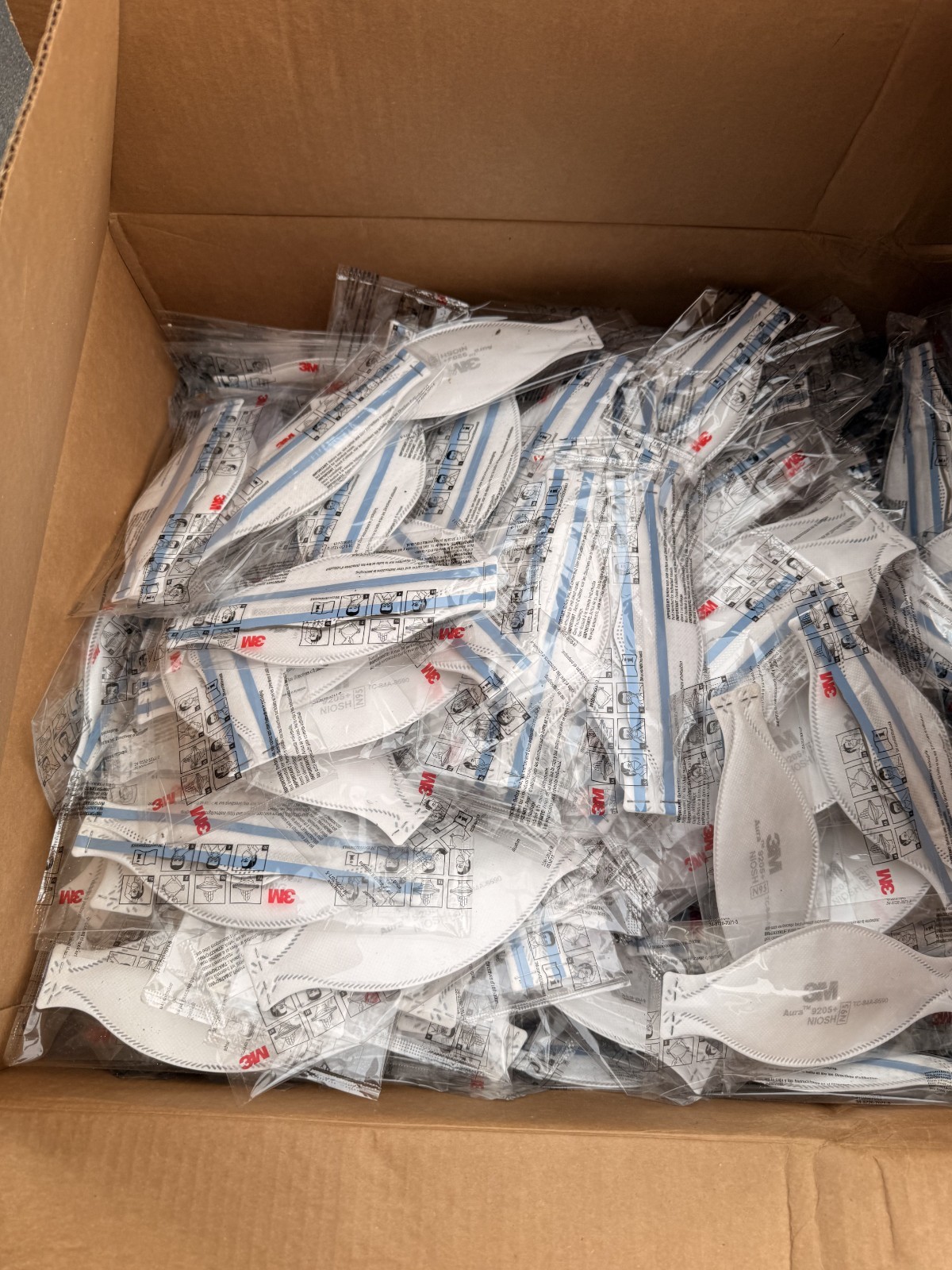 Case of 440 3M Aura N95 1870+ Respirator and Surgical Face Masks, Exp. 2027-01