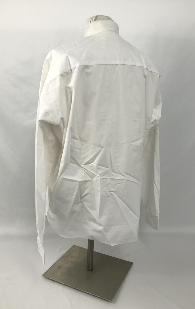 White Shirt with Pleated Front Size Medium