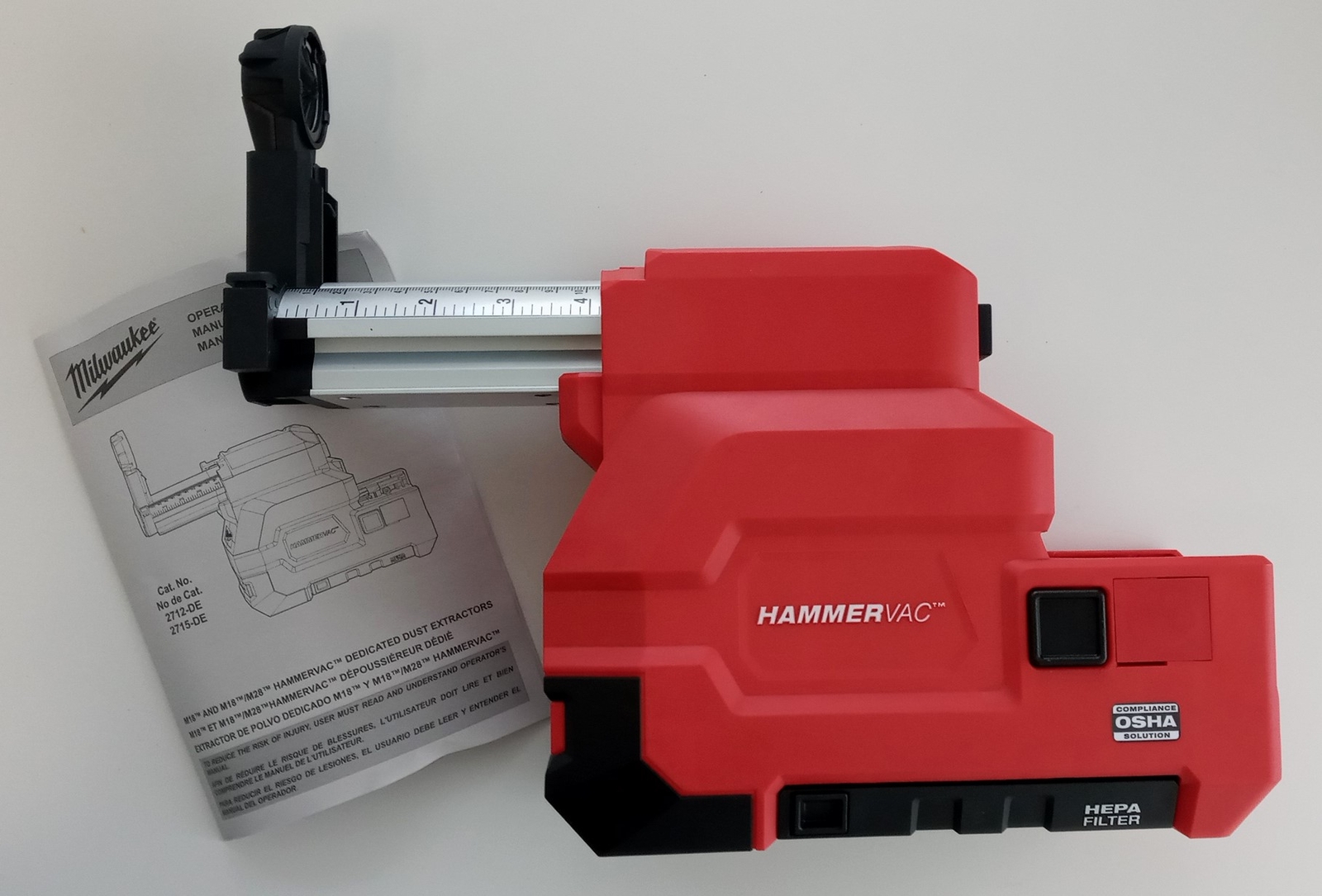 Milwaukee 2712-DE M18 Cordless HammerVac HEPA Filtered Dust Extractor