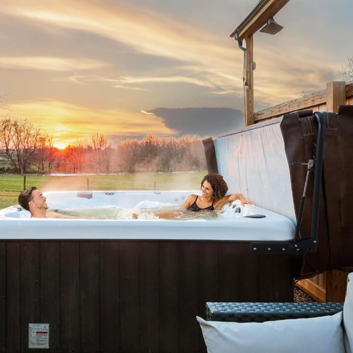 Adjustable Height Hydraulic Hot Tub Cover Lifter, Spa Cover Lift System