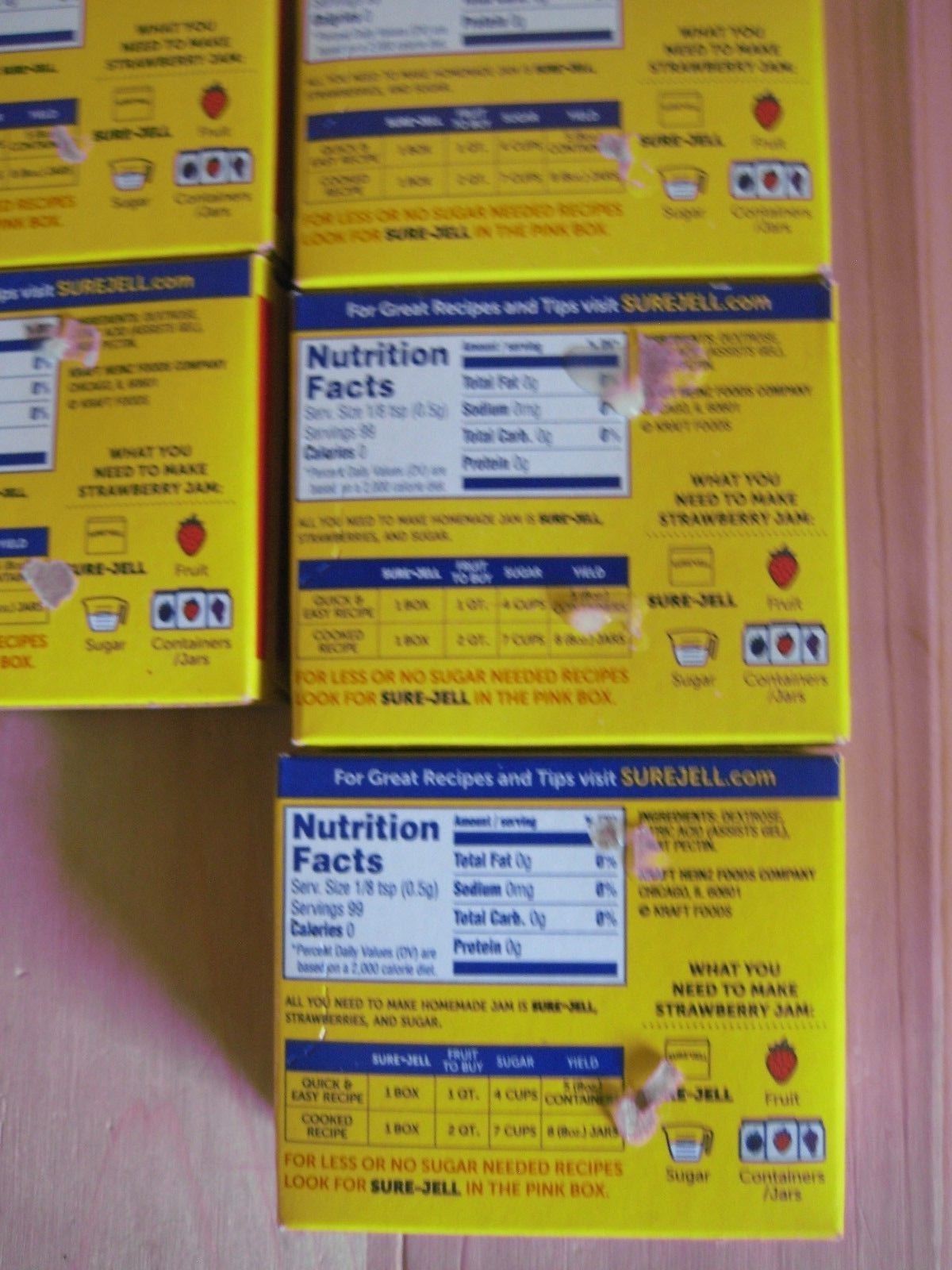 Sure Jell ORIGINAL Premium Fruit Pectin 1.75 oz Per Box Lot of 24 Exp 2028