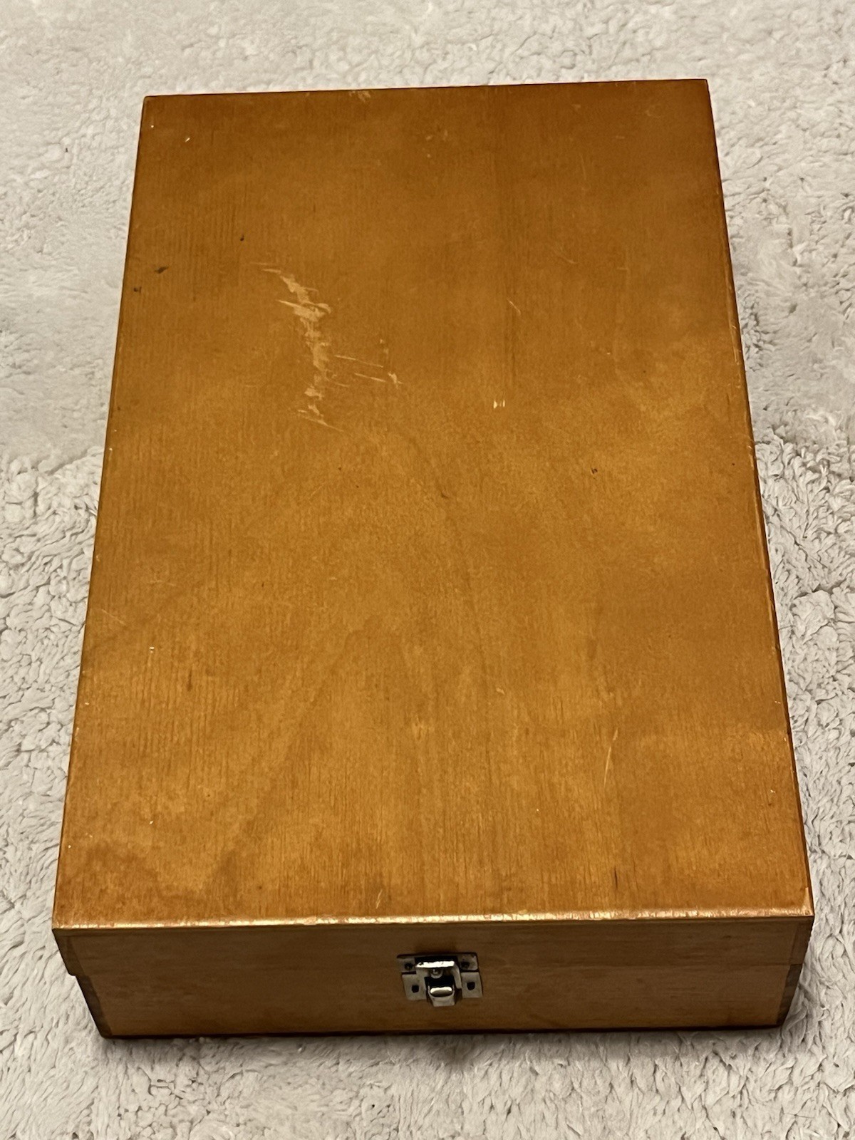 Vintage Wooden Microscope Slide Box Makres-Diakasten - Holds 100 Slides