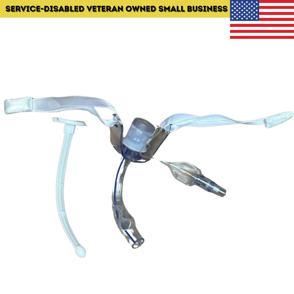 10-Pack – Size 7.0mm Cuffed Tracheostomy Tubes with Disposable Inner Cannula (St