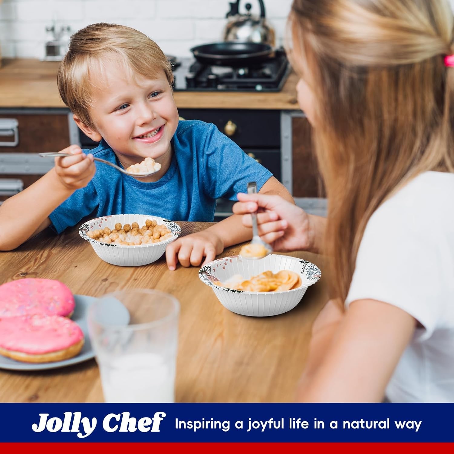 16 OZ Bulk Disposable Bowls with Floral Design, 156 Count for All Occasions