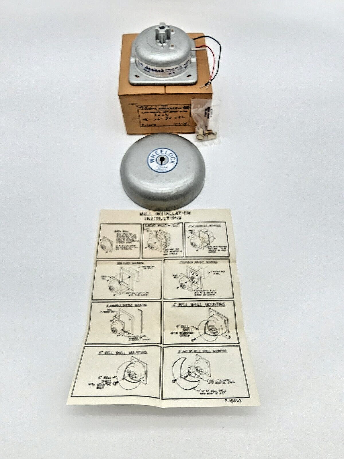 Brand New-Old Stock from 1975 Wheelock Signals Inc. Silver 6" Modular Alarm Bell