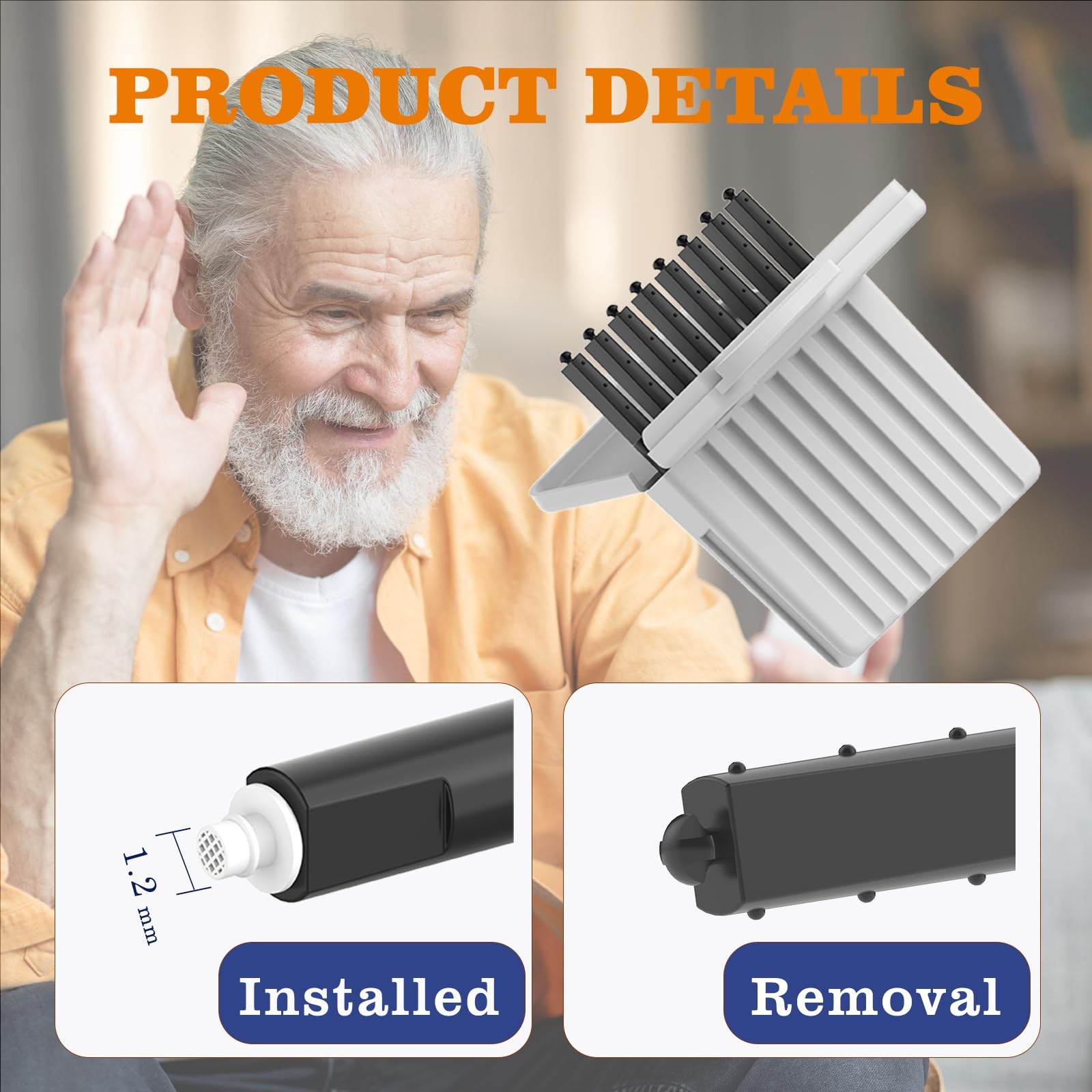 (80 Pcs) Phonak Cerumen Stop Wax Guards Filters for Hearing Milky, 10 Packs