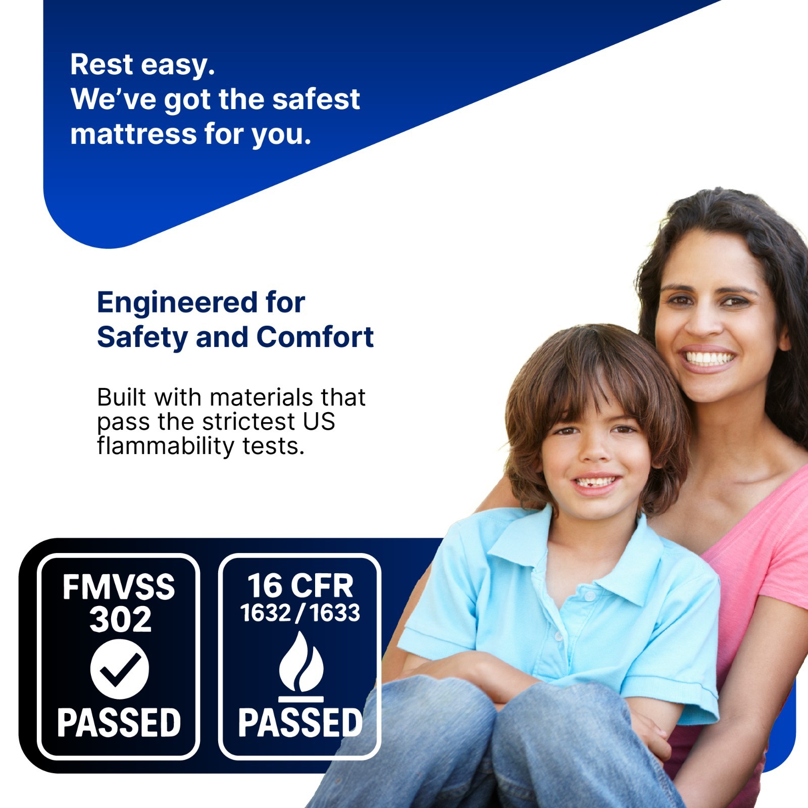 Short Queen, 8 Inch RV Mattress 60x74, High-Quality Memory Foam, hoggisleep NEW