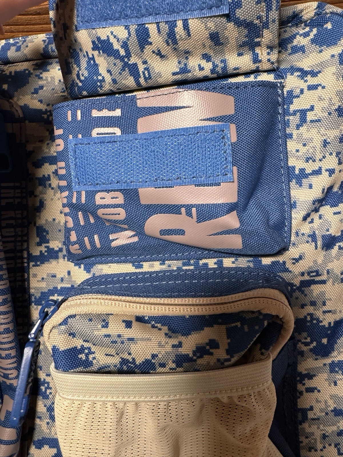 Drew Estate Barn Smoker Backpack Laptop Carry Bag Blue Camo Large