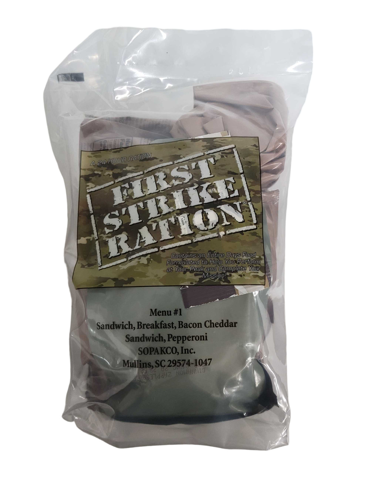 2025 First Strike Rations [FSR] - YOU CHOOSE MENU! - 24-hr Ration MILITARY MRE