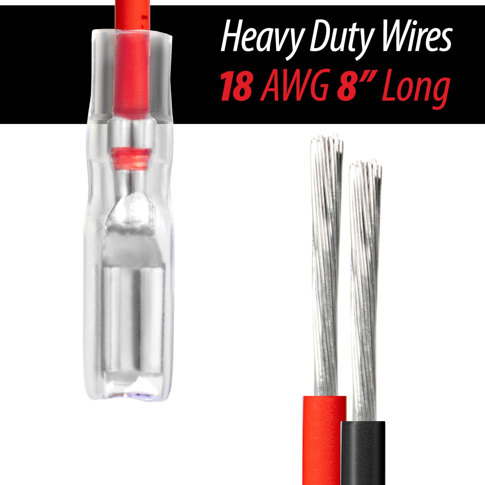 110 Terminal Wires – Mini Spade Quick Connect/Disconnect 0.110" (2.8mm) Femal...