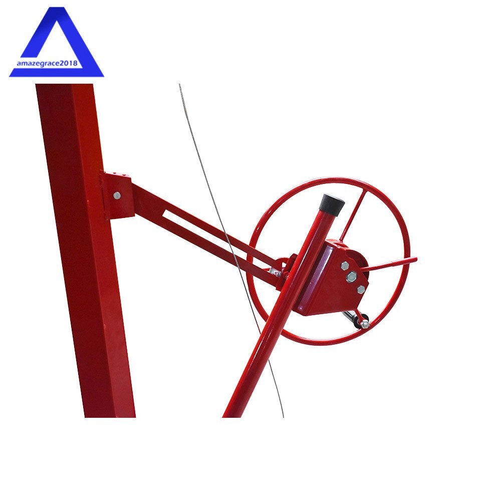 16FT Drywall Lift Plasterboard Panel Sheetrock Hoist Lifter Carrier Safety Lock