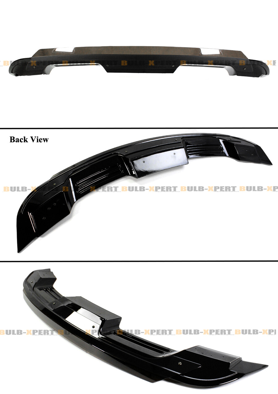 GT500 Style Spoiler W/ Smoke Gurney Flap Wicker Bill For 2015-2023 Ford Mustang