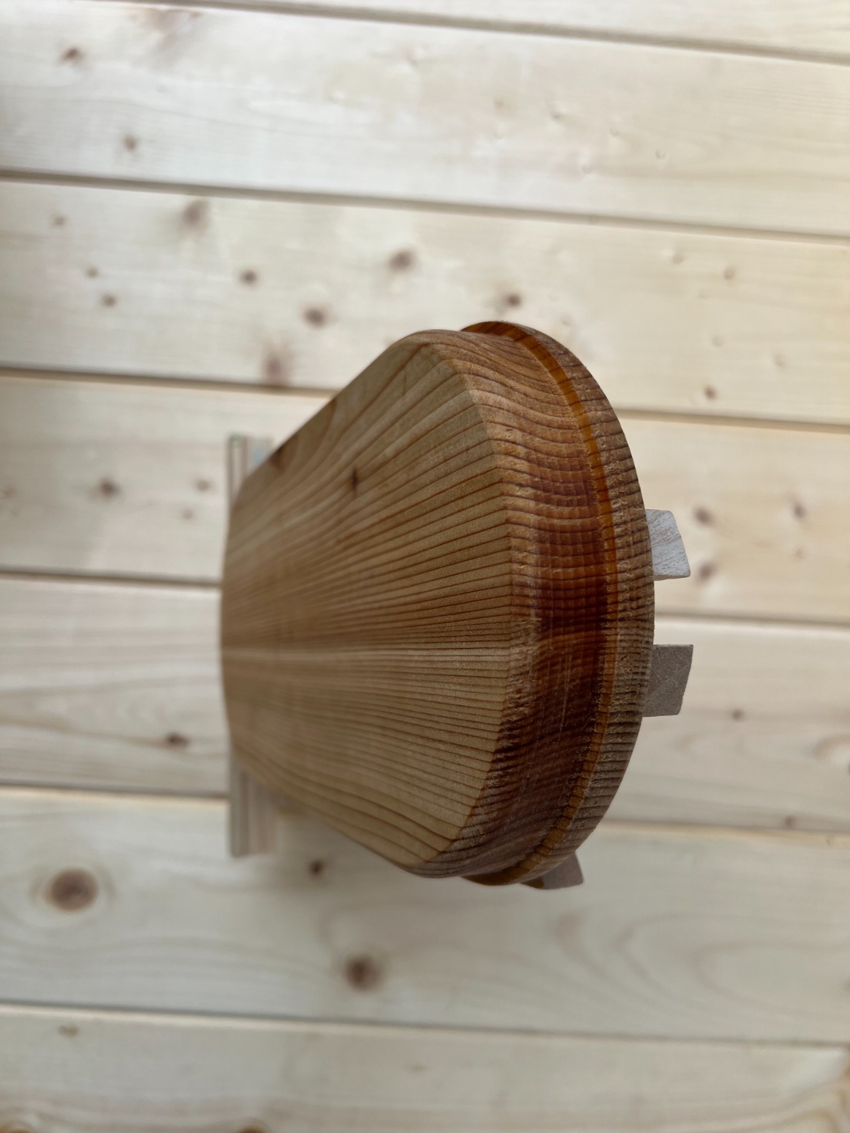 Sauna Snack Tray Wooden with Cup Holder/Beer or Kvas Holder/Handcrafted Sauna