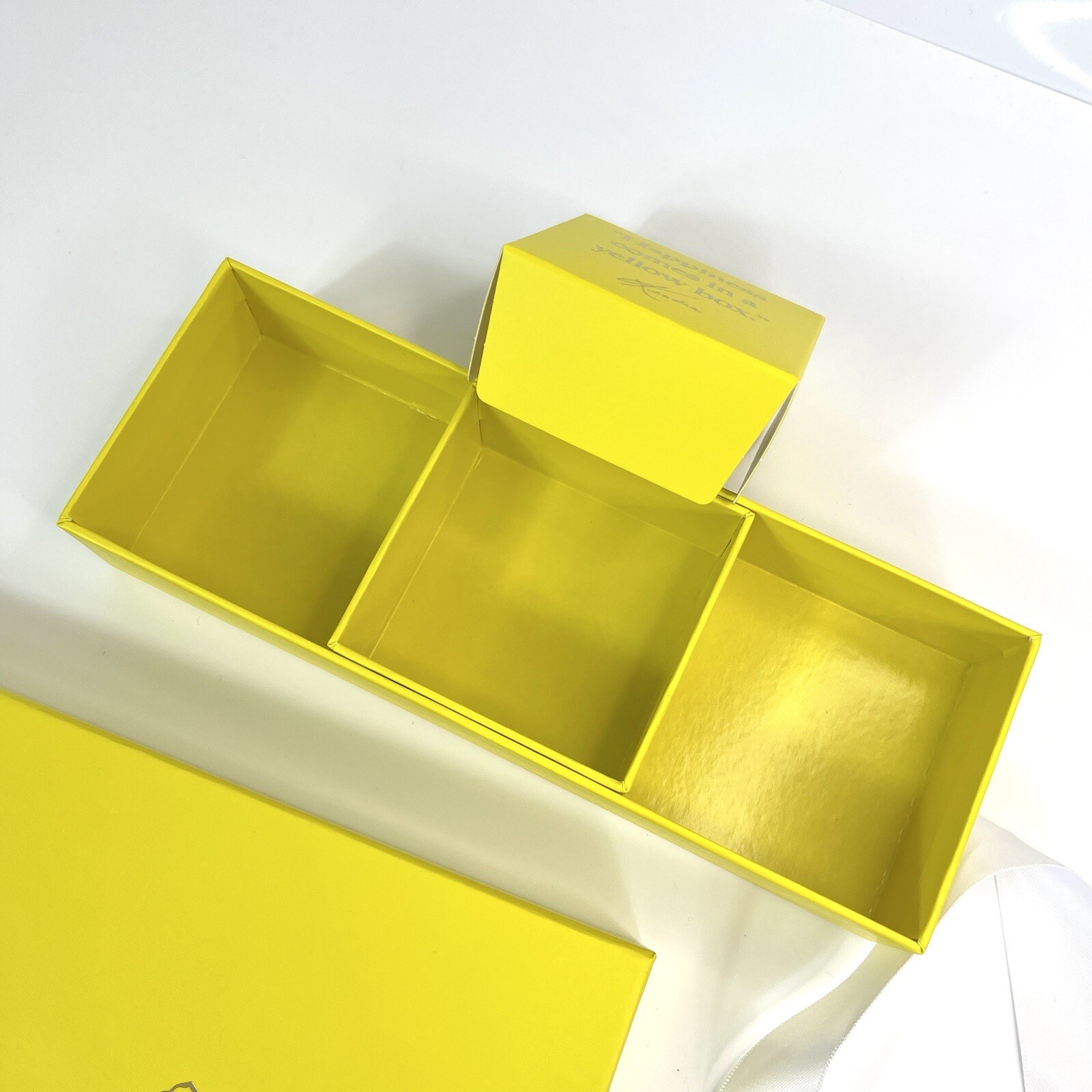 KENDRA SCOTT Small Rectangle Empty Gift Box 3 Compartments 3”x8” (2.75”x3”)