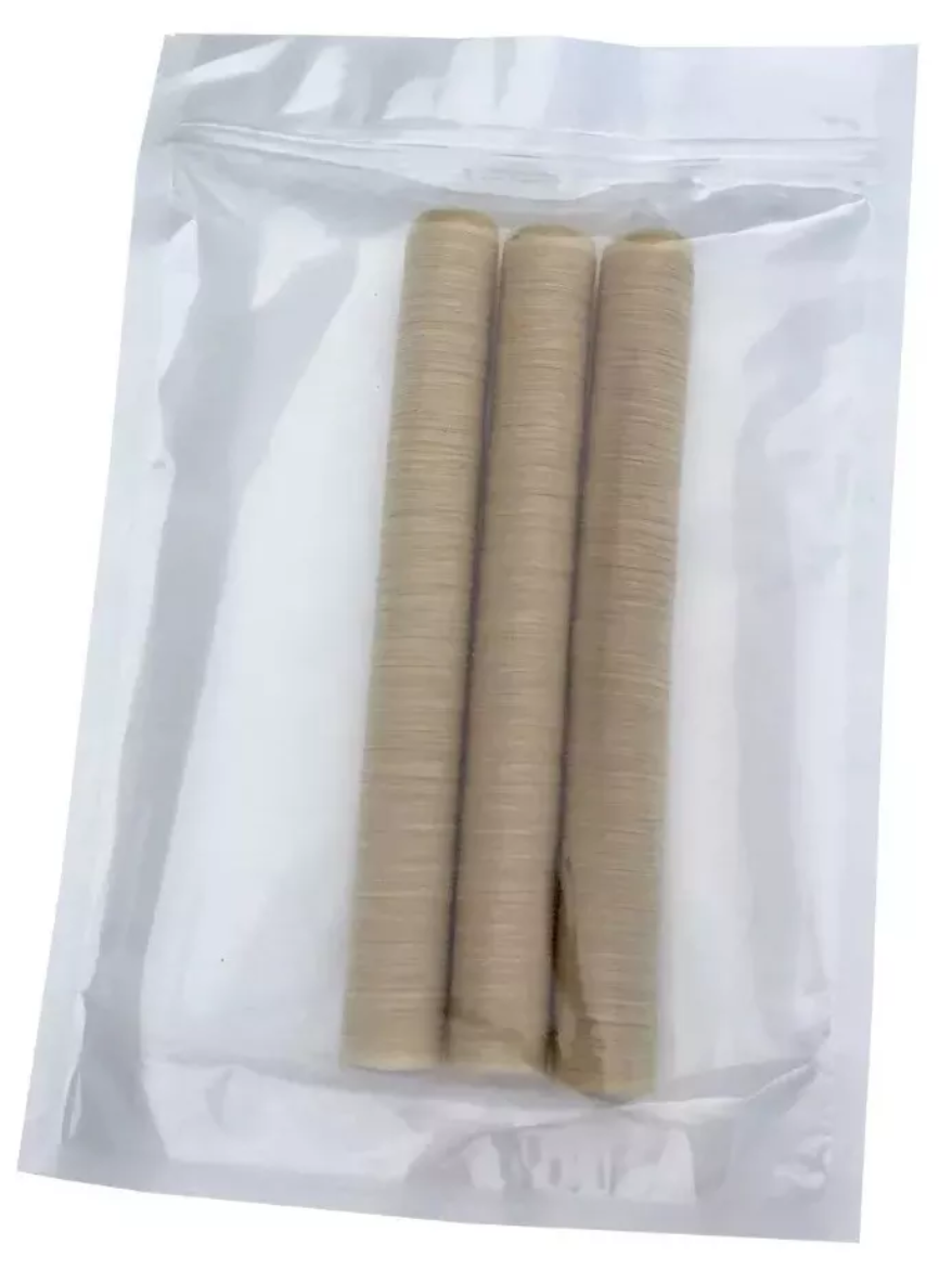 Collagen Casings Dry 16mm / 50ft Lenght for stuffing 31 Lb 270 sausages 3 sticks