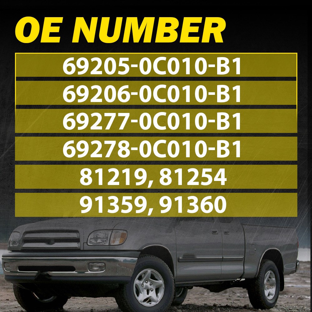 Inside Door Handle & Bezels Front LH RH Side For 00-06 Toyota Tundra Beige 2PC