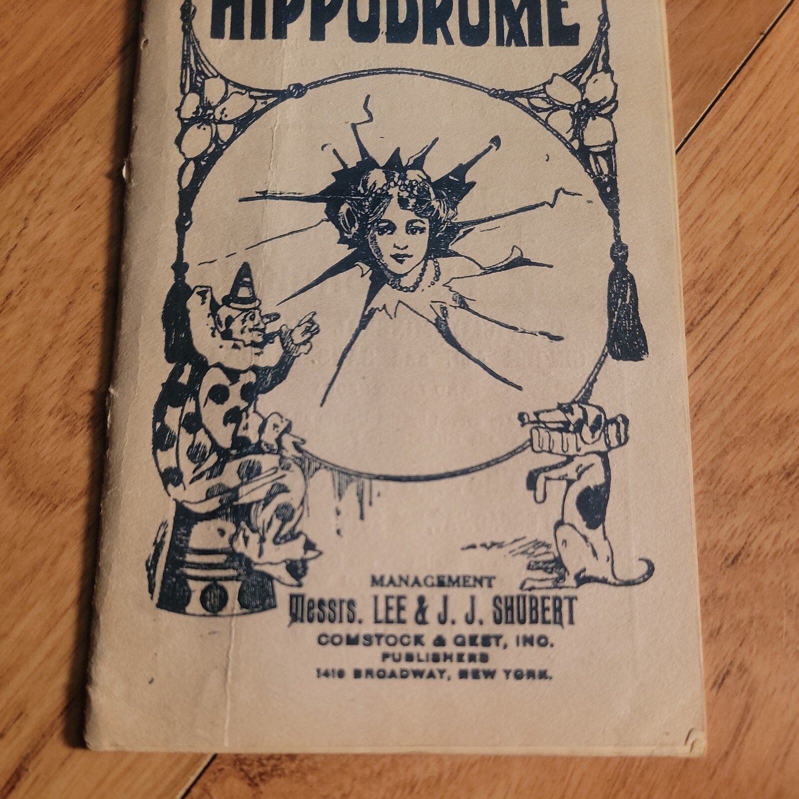 Antique 1910 New York Hippodrome Theatre Playbill Advertising Booklet