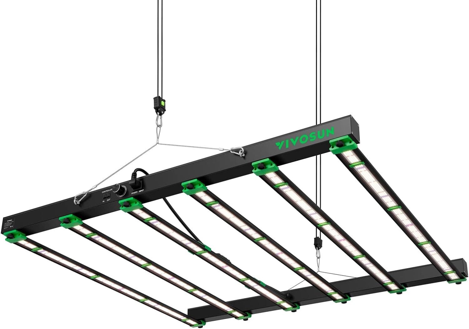 VIVOSUN VSFD6500 Commercial LED Grow Light Bar 5x5ft Indoor Plants Full Spectrum