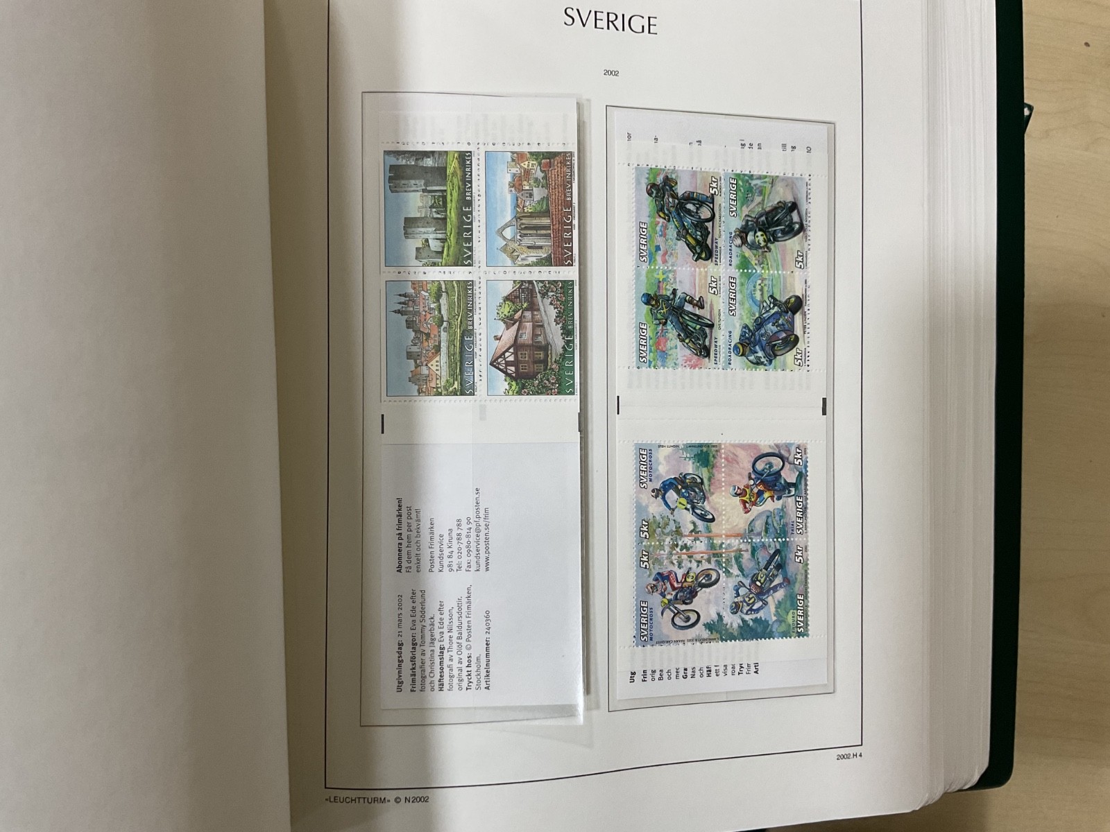 Sweden stamps. 2002 - 2008. MNH. Kabe album. G/206*