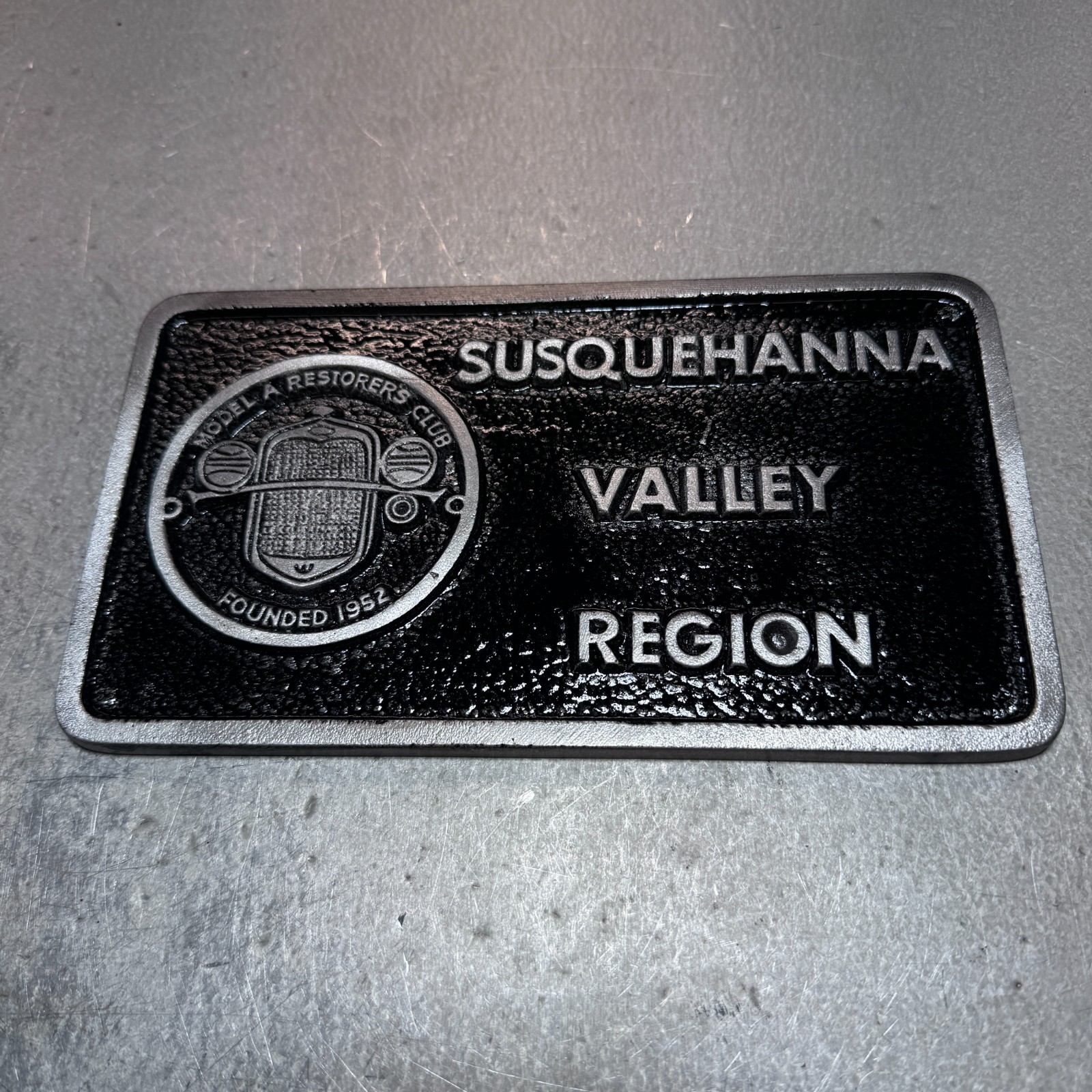 Susquehanna Valley Region Model A Restorers Club Car Club Plaque