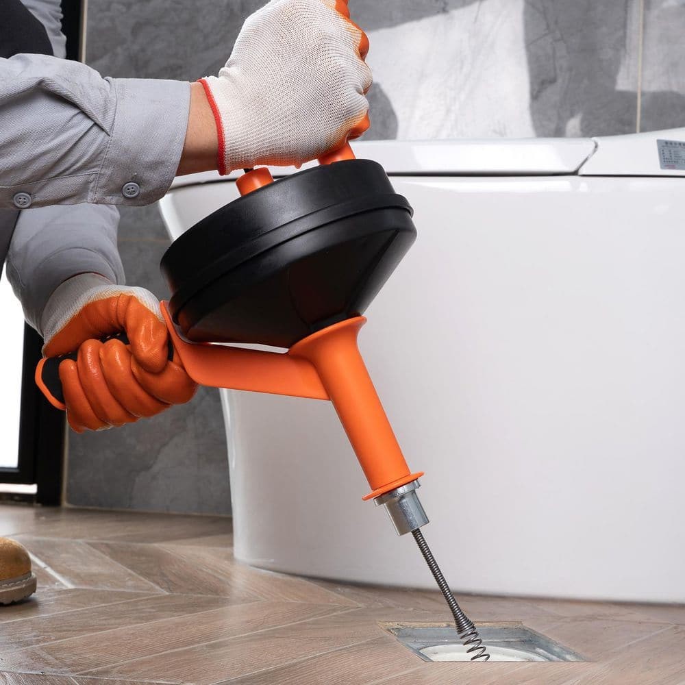 Drain Auger 25 Ft. Plumbing Snake with Drill Attachment Plumbers Snake Drain Clo