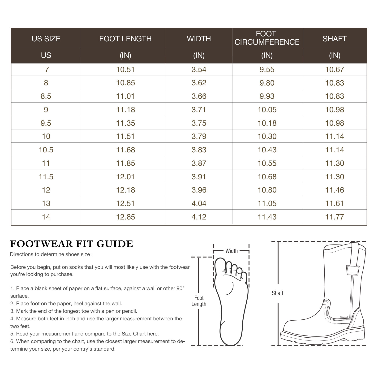 HISEA Men Steel Toe Safety Work Boots Pull On Waterproof Leather Wellington Boot