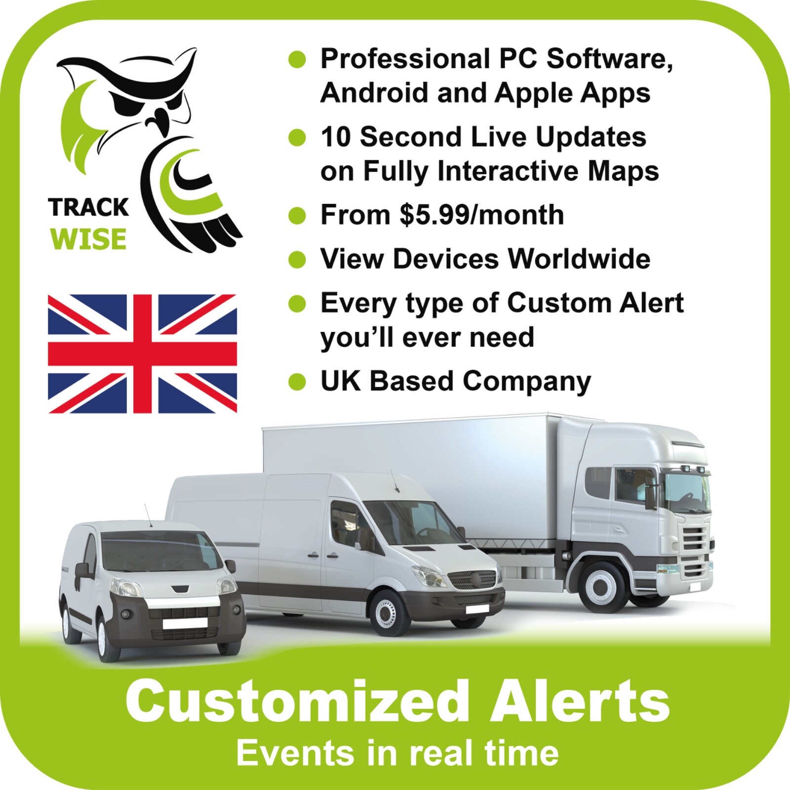 Track Wise 4G LTE OBD2 GPS Truck & Car Tracker – 10s Updates, Geo-Fence Alerts