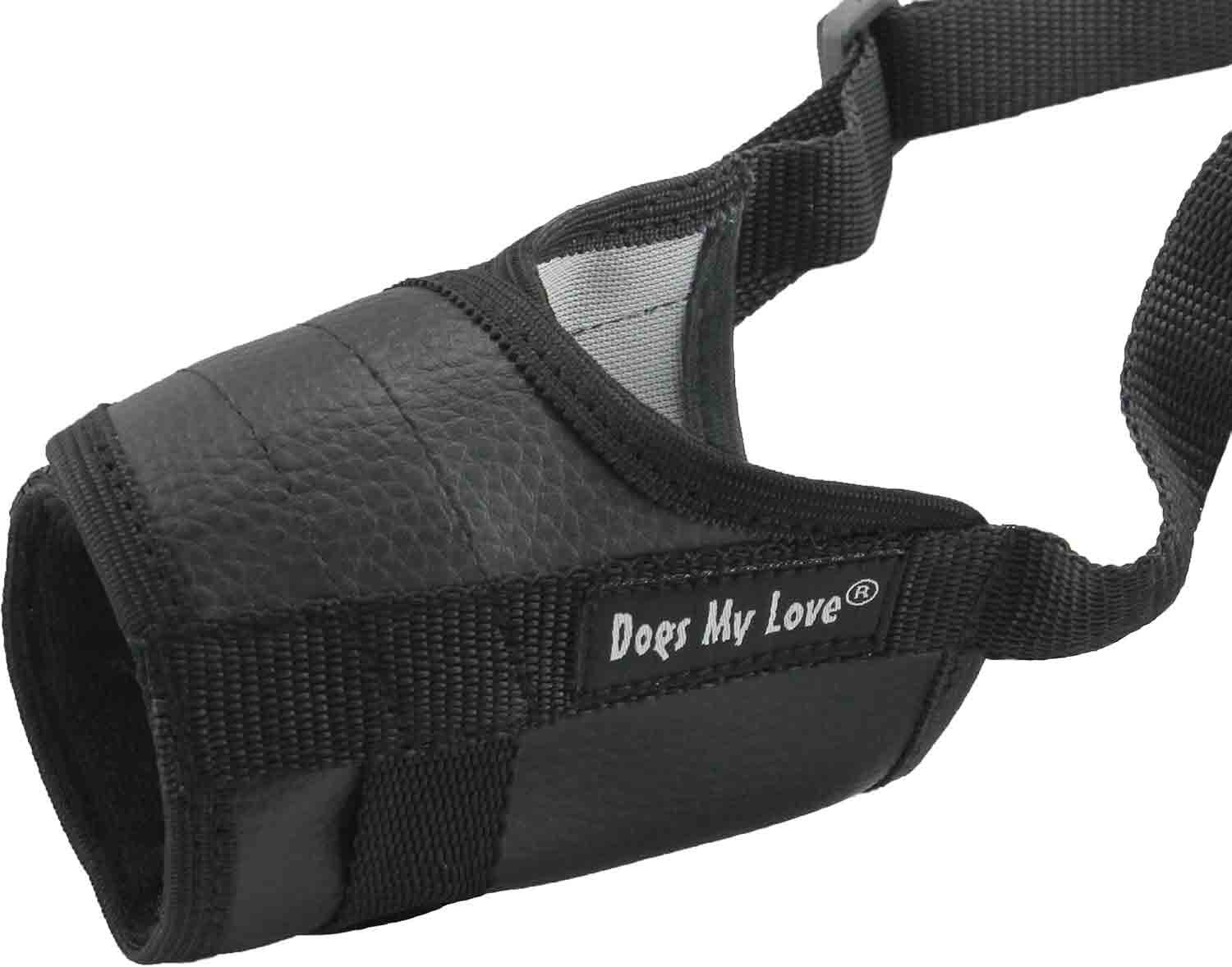 Adjustable Nylon Dog Muzzle 6 Sizes Black