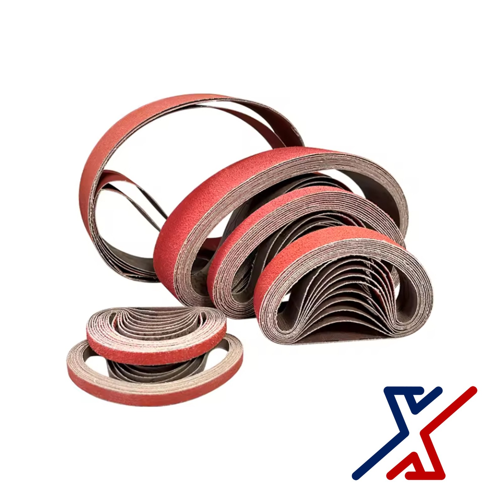 4" x 59" 180 Grit Cloth Backed Aluminum Oxide Sanding Belts by X1Tools