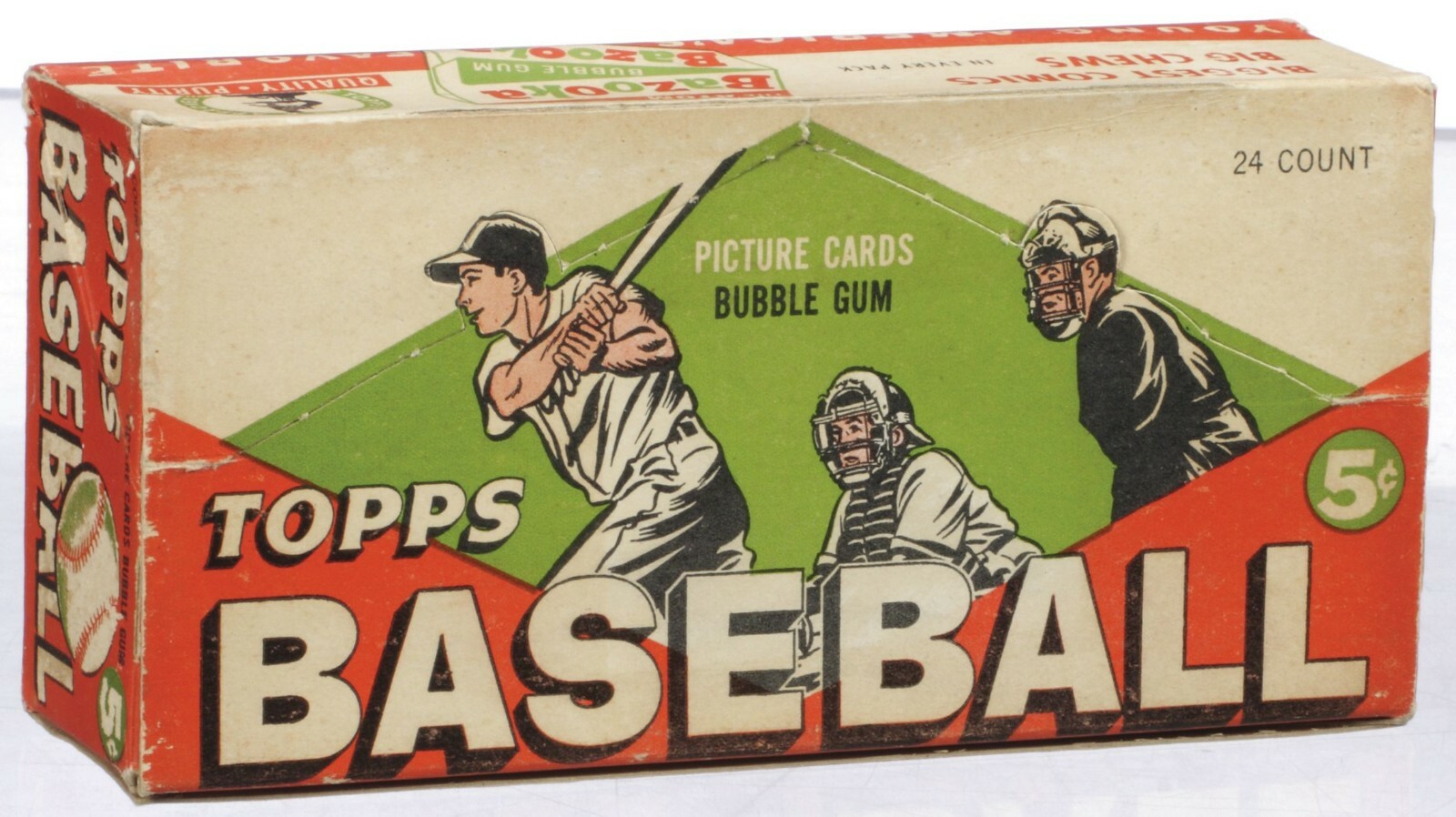 1952 Unopened Card Chase Box-21 Pack, + Auto + 2 Cards From The 1950/60's