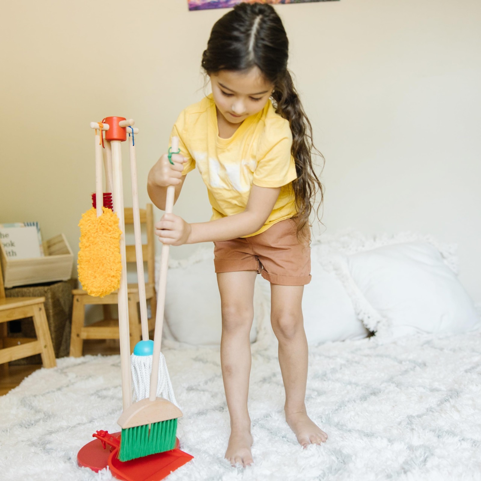 Melissa and Doug Dust! Sweep! Mop! Play Cleaning Set