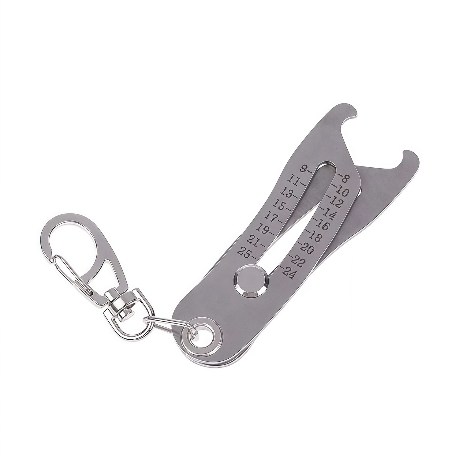 Bolt and Nut Identifier Gauge Size Gauge Precise Bolt Size Finder Keychain Tool