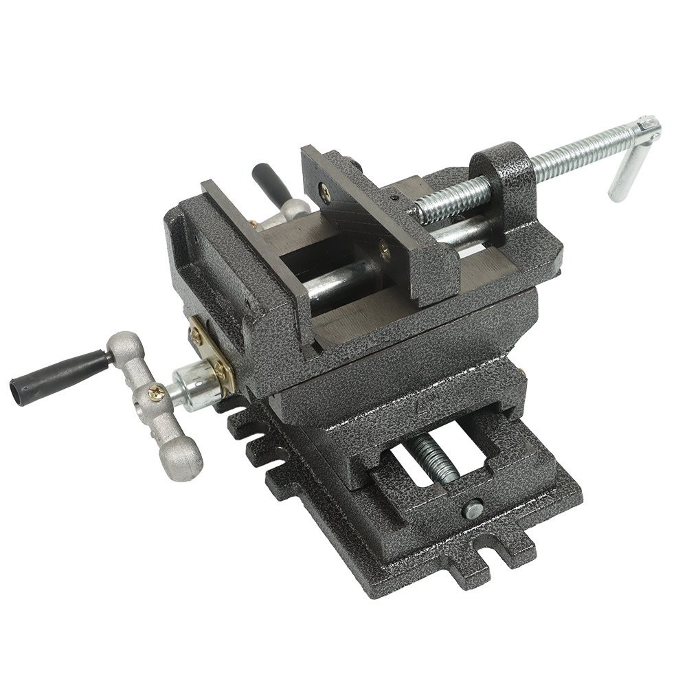4 Inch Cross Drill Press Vise Slide Metal Milling 2 Way X-Y Clamp Machine