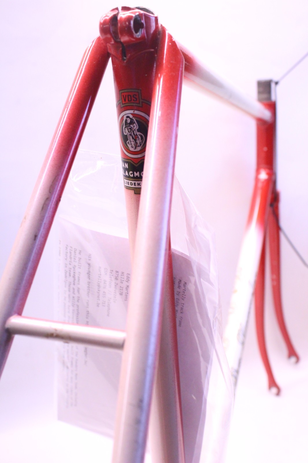 Vintage Steel Lugged Martelly Track Frameset Campagnolo Drop Outs