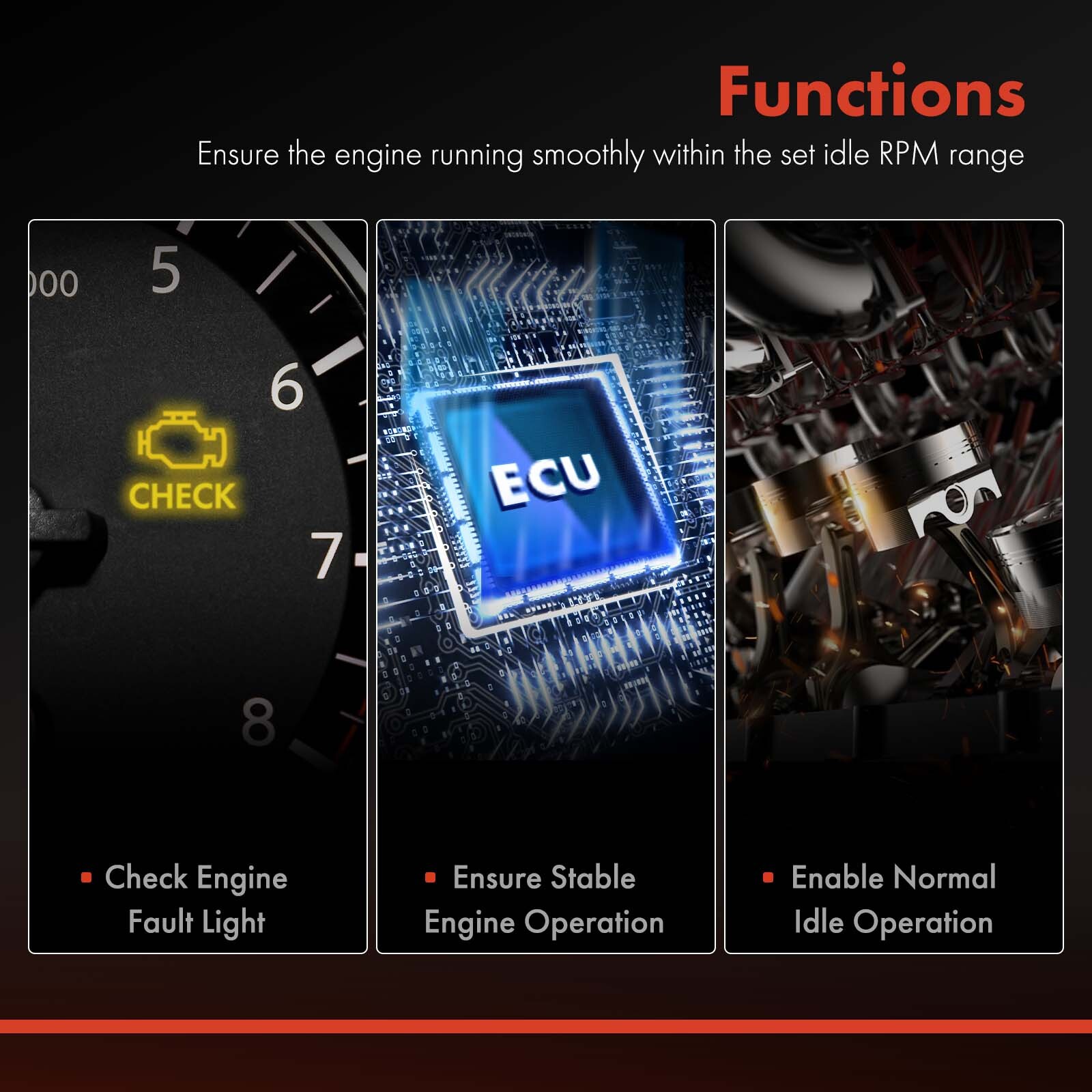 Power Brake Booster Sensor for Chevy Silverado 1500 Tahoe GMC Sierra 1500 Buick