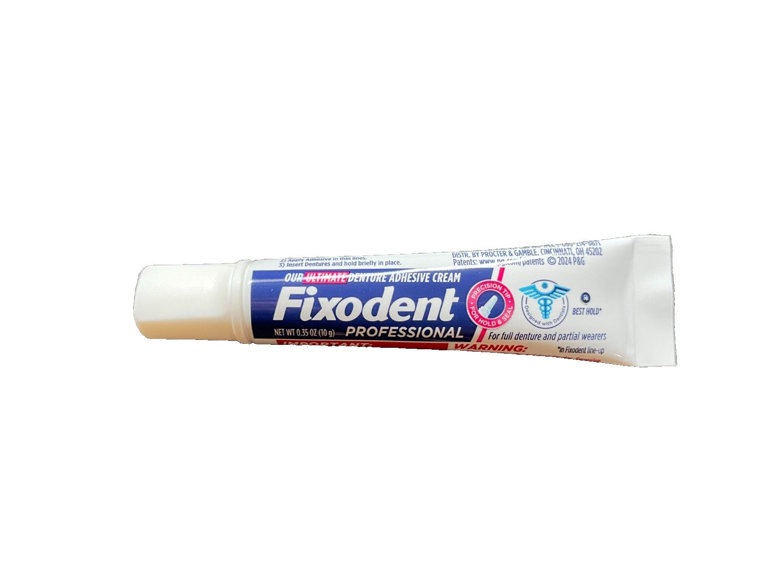Fixodent Professional Denture Adhesive Cream 0.35 oz. 50 tubes per Box