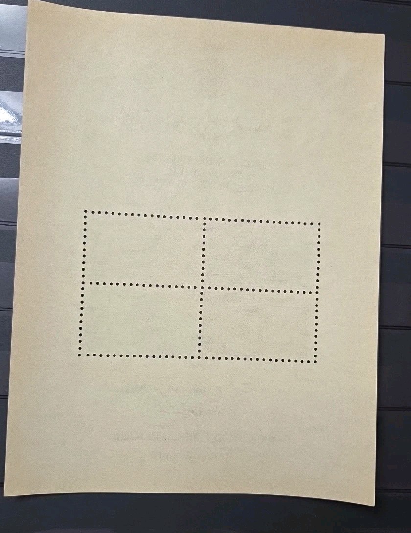 🇪🇬 1946, 80th Anniversary of EGYPT 1st Miniature 2 STAMPS SHEET MNH OG WMK R